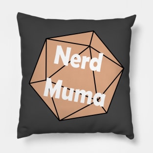 Nerd Muma Dice (orange) Pillow