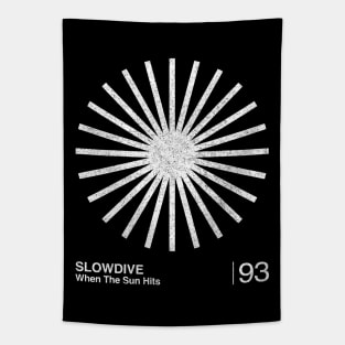 Slowdive / When The Sun Hits / Minimal Graphic Design Tribute Tapestry