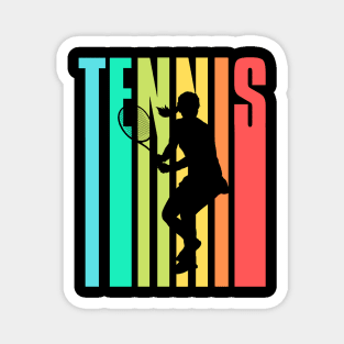 US Open Tennis Player Silhouette Magnet