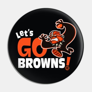 Let’s Go Browns Pin