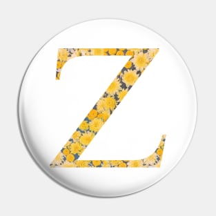 Zeta Sorority Sunflower Sticker Pin