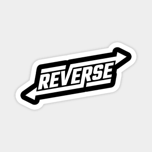 black white reverse typography, vector illustration. Magnet