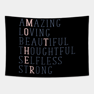 Mom Amazing Description Tapestry