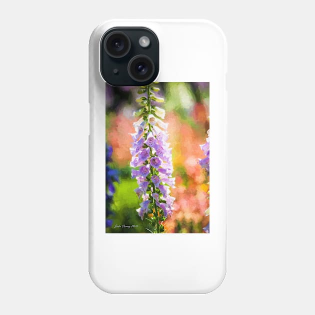 Purple Delphinium #1 Phone Case by JohnCorney