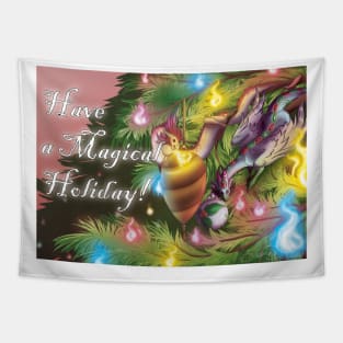 The Christmas Dragons' Tree Tapestry