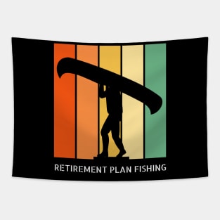 Retirement Plan Fishing Funny Fishing Tapestry