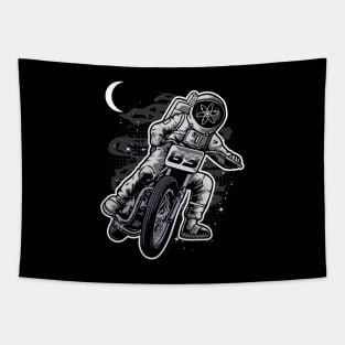 Astronaut Motorbike Cosmos Crypto ATOM Coin To The Moon Token Cryptocurrency Wallet HODL Birthday Gift For Men Women Kids Tapestry