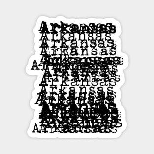 Arkansas - Bad Type (drk) Magnet