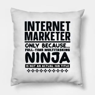 Internet Marketer Ninja Pillow