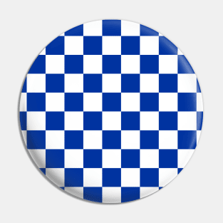 UK Blue and White Checker Pattern-Great Gift for Men Pin