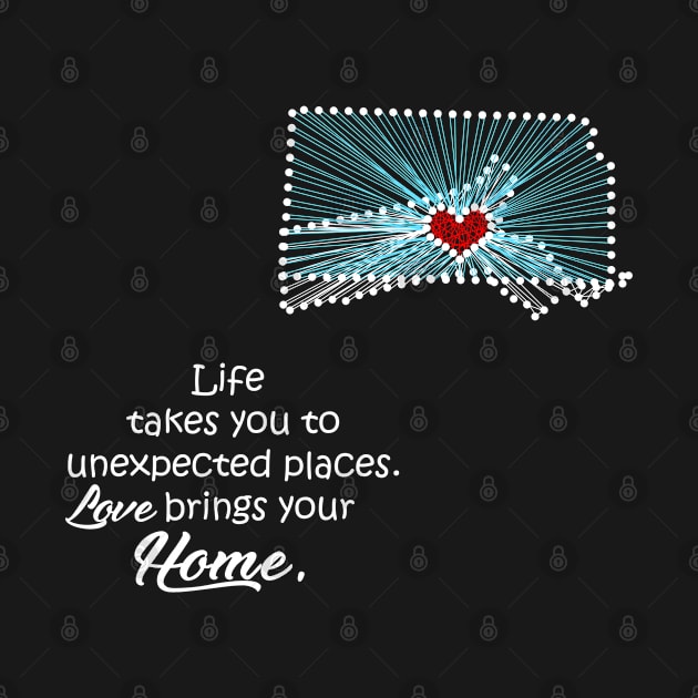 Life takes you to Massachusetts. Love brings your home Kansas by LuLiLa Store