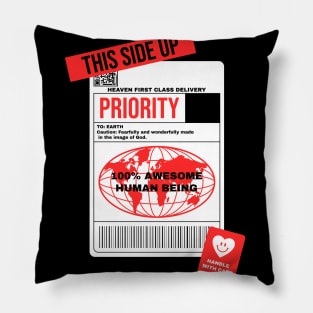 God's Shipping Label Pillow