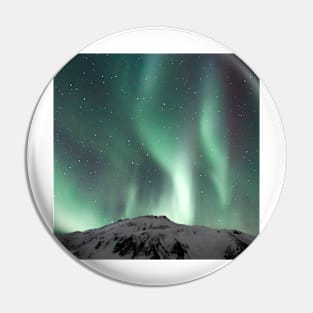 Colorful Northern Lights Aurora in Iceland Pin