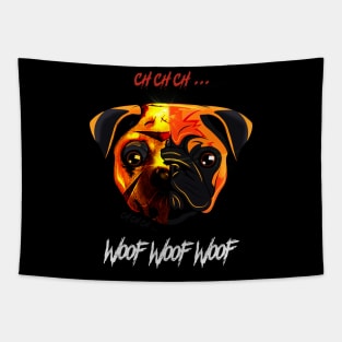 Pug Slasher Tapestry