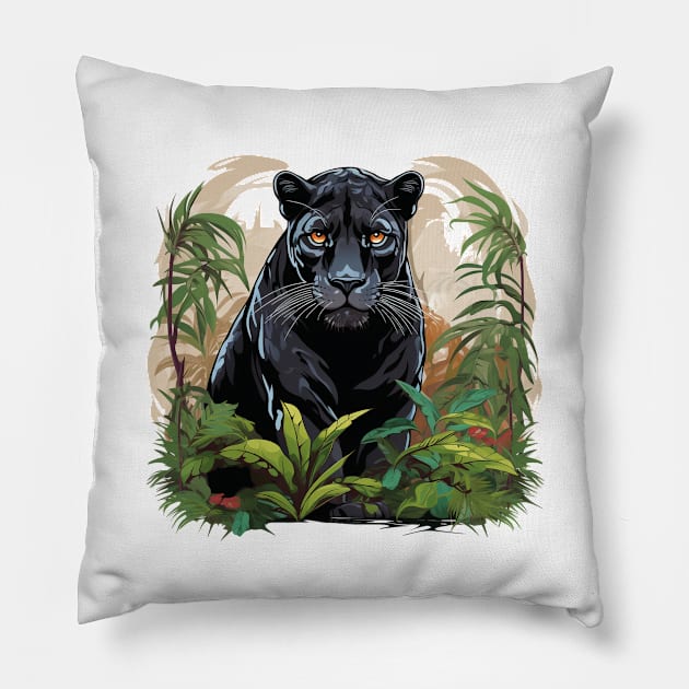 Jungle Panther Pillow by zooleisurelife