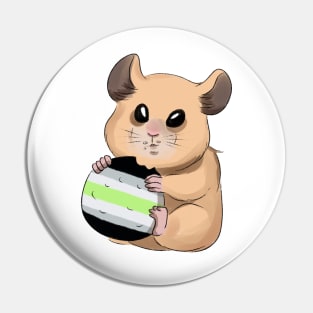 agender hamster Pin