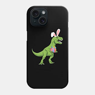 Easter Dinosaur Trex With Eggs T-Rex Bunny Ears Easter Phone Case