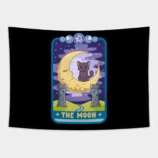 The Moon - Cute Kawaii Anime Tarot Card T-Shirt Tapestry