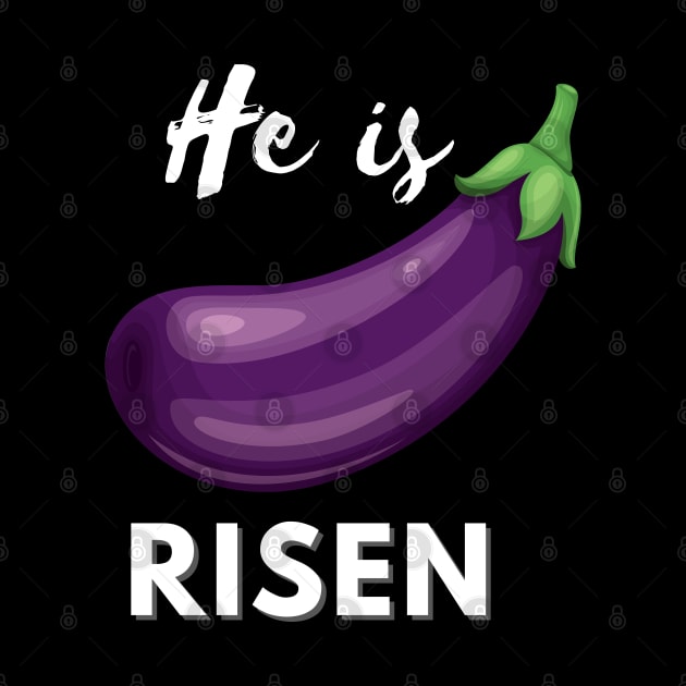 He is Risen Eggplant by GypsyBluegrassDesigns