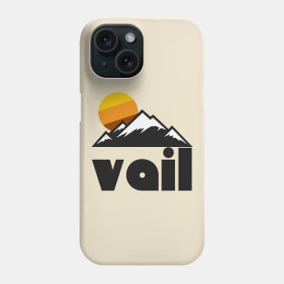 Retro Vail Colorado ))(( Tourist Souvenir Travel Design Phone Case