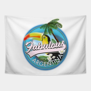 Explore fabulous Argentina logo Tapestry