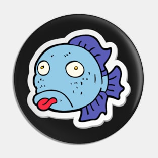 Cool Dumb Fish T-Shirt Pin