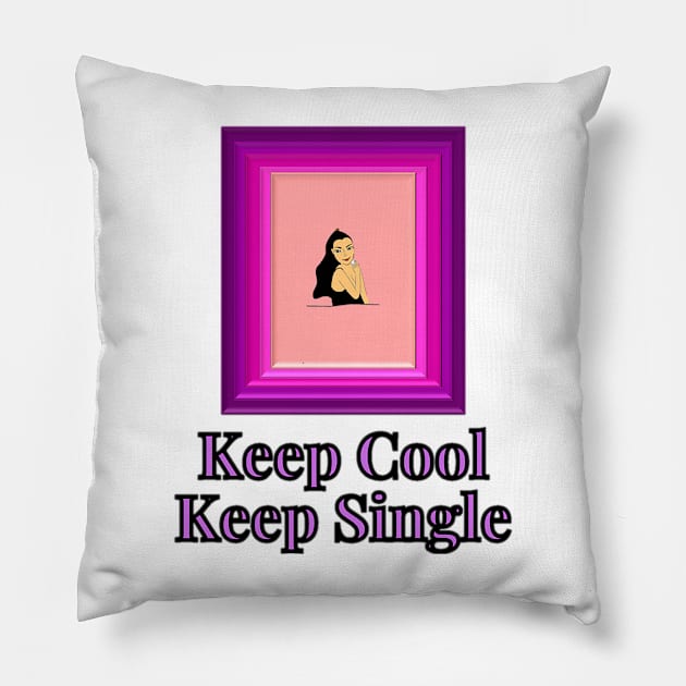 Empowered Woman - Keep Cool Keep Single Pillow by drawkwardly