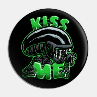 Kiss Me - Green Pin