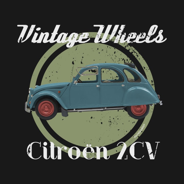 Vintage Wheels - Citroën 2CV by DaJellah