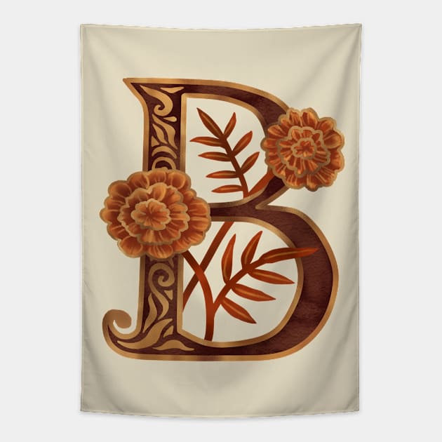 Letter B - Marigold Tapestry by Olooriel