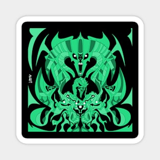 green dark nazgul ecopop in balrog dreams of the middle earth ecopop Magnet