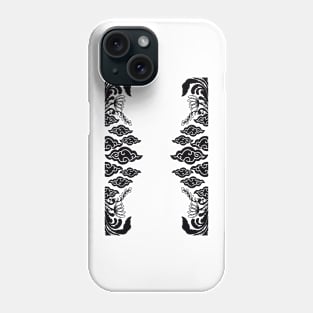 Clouds and Floral Art Phone Case