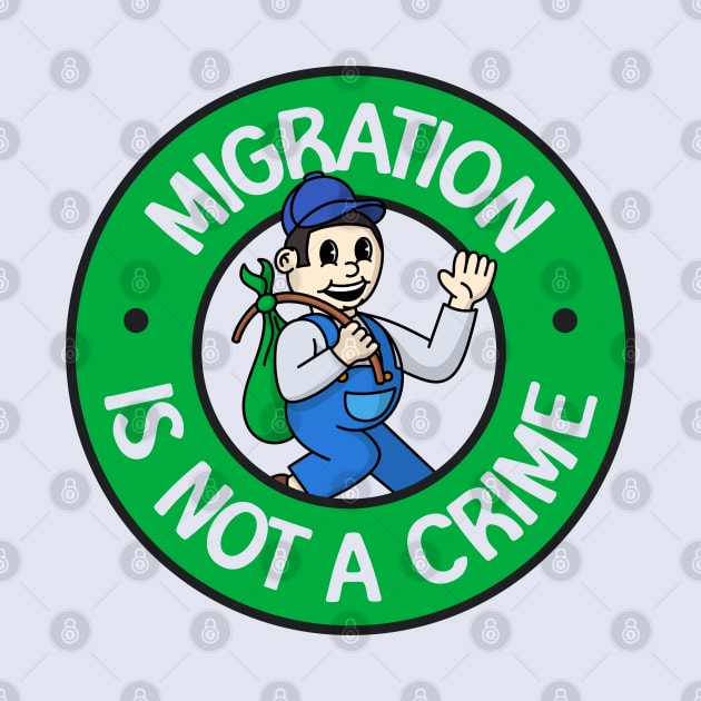 Migration Is Not A Crime - Support Immigration by Football from the Left