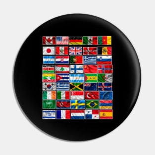 Beautiful Flags of the World Pin