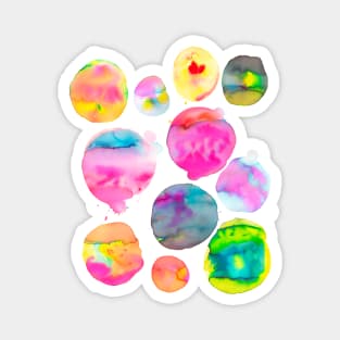 Big Watercolor Dots Magnet