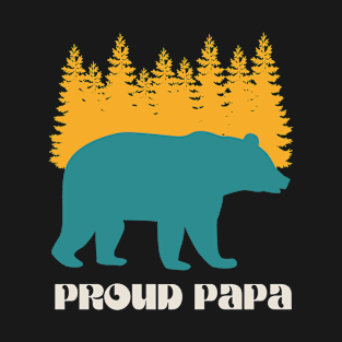 Proud Papa Forest Bear T-Shirt