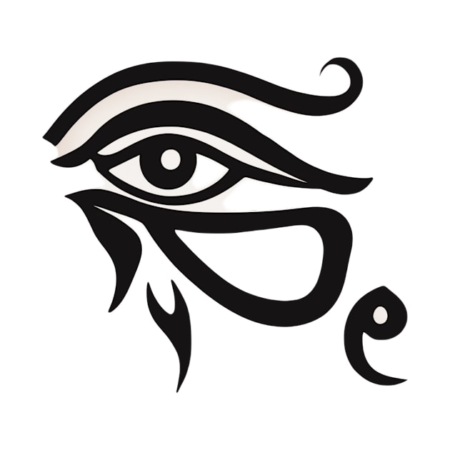 Eye of Horus Terracotta Shadow Silhouette Anime Style Collection No. 230 by cornelliusy