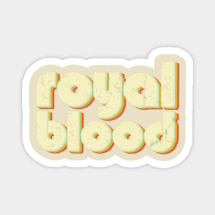 vintage color royal blood Magnet