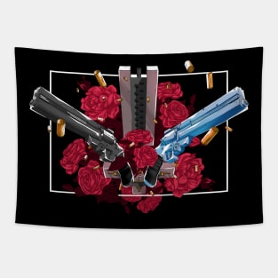 Three Guns and a Typhoon (Alternate Version) Tapestry