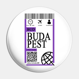 budapest flight ticket boarding pass Pin