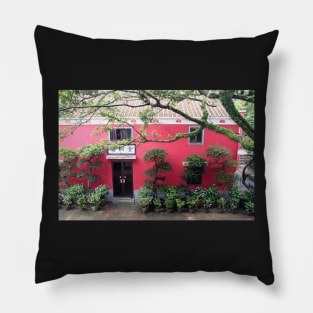 Monastery at the Big Buddha, Hong Kong Pillow