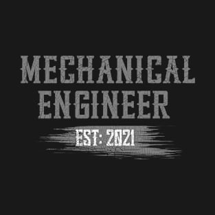 Mechanical Engineer Est 2021 Mechanic Vintage T-Shirt