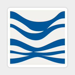 Blue Waves Pattern Magnet