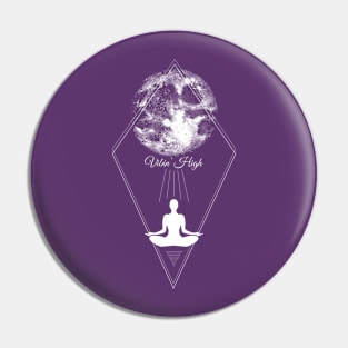 Vibin' High Moon Meditation Pin