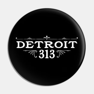 Detroit - 313 Pin