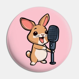 Singing Rabbit Pin