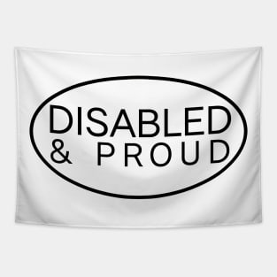 Disabled and Proud ver. 3 Black Tapestry