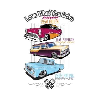 Three Classic Hot Rods T-Shirt