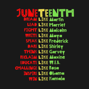 Juneteenth Queen Black Dad Melanin Women Boys Girls Freedom T-Shirt