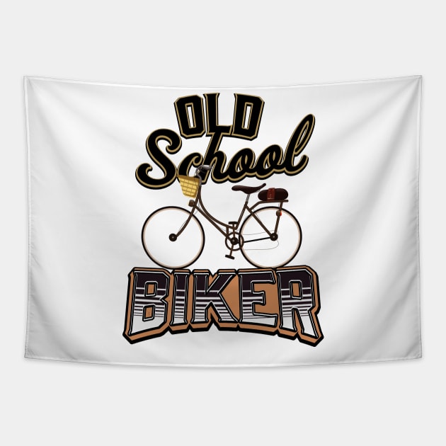 Old School Biker Tapestry by nickemporium1